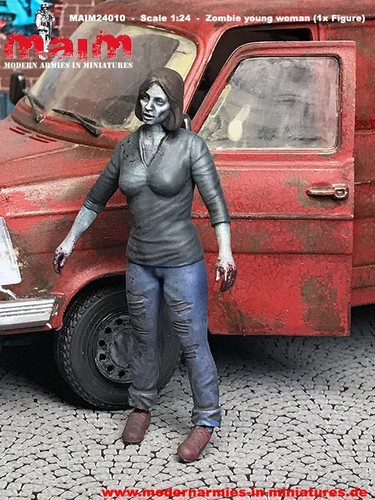 Zombie giovane donna la - zombie,